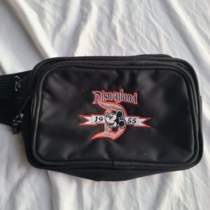 Disneyland black waist bag with red accents #disney #festival #fannypack